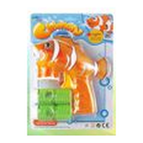Pistola Automática de Bolhas de Sabão Peixe - Laranja
