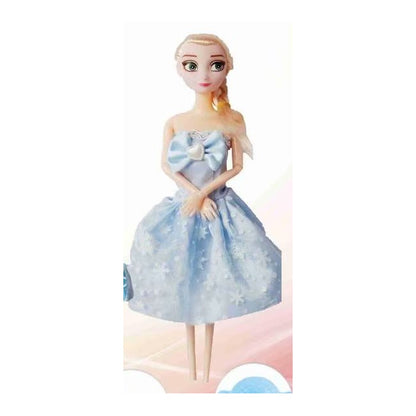 Boneca "Barbie" 32.5 x 16 Cm - Vestido Azul Claro