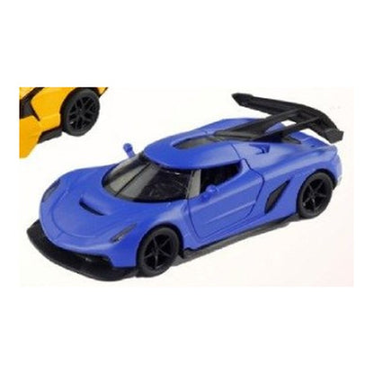 Lamborghini de Metal de Recuo 1:32 em Caixa com Janela - Azul