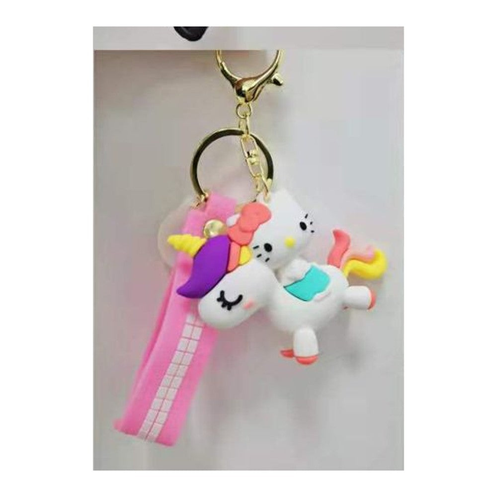 Porta-Chaves Unicórnio com Personagem - c/ Hello Kitty