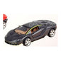 Lamborghini e Bugatti de Metal de Recuo com Luz e Som - Preto (Modelo 1)
