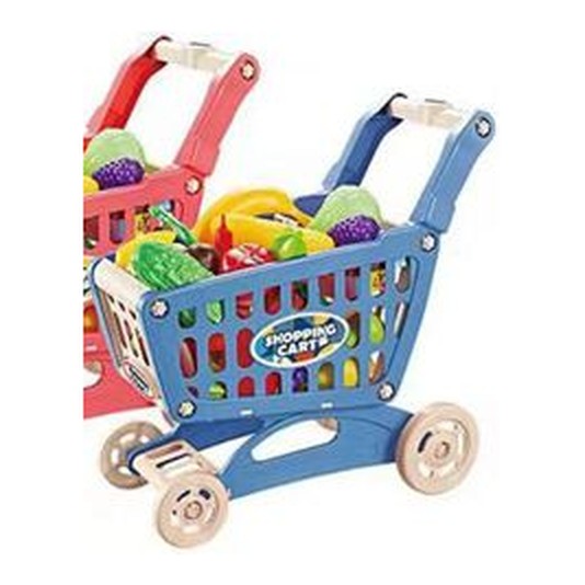Carrinho de Compras c/ Acessórios - Azul