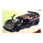 Lamborghini de Metal de Recuo 1:32 em Caixa com Janela - Preto