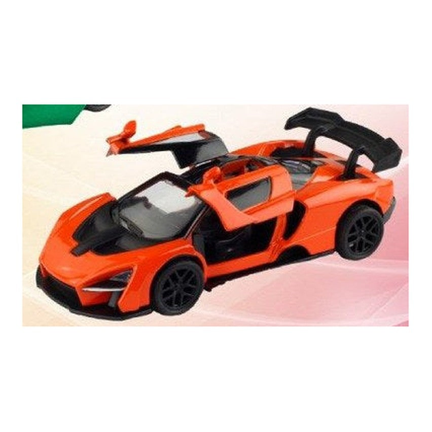 Carro Desportivo Clássico de Metal de Recuo 1:32 - Laranja