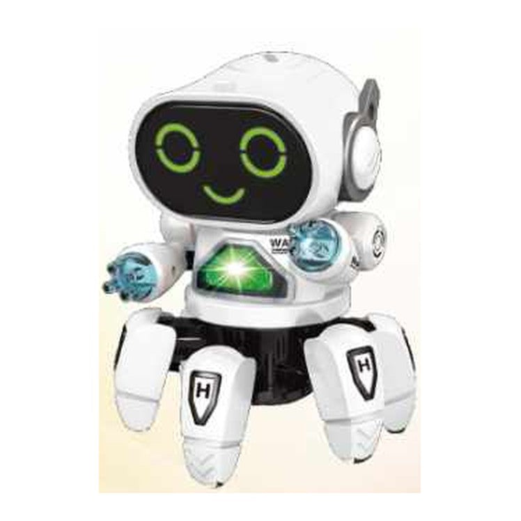 Robot Elétrico c/ Som e Luz 20 x 14 Cm - Branco