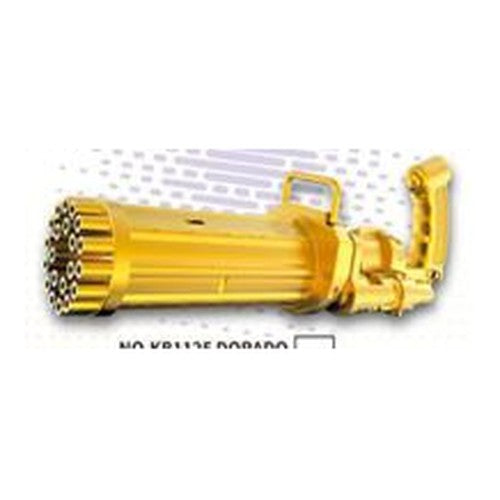 Pistola Automática de Bolhas de Sabão c/ Luz e Som - Amarelo