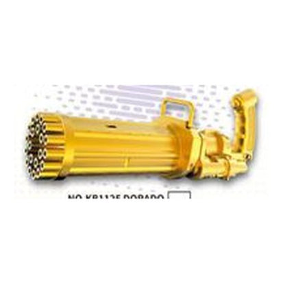 Pistola Automática de Bolhas de Sabão c/ Luz e Som - Amarelo