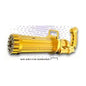 Pistola Automática de Bolhas de Sabão c/ Luz e Som - Amarelo