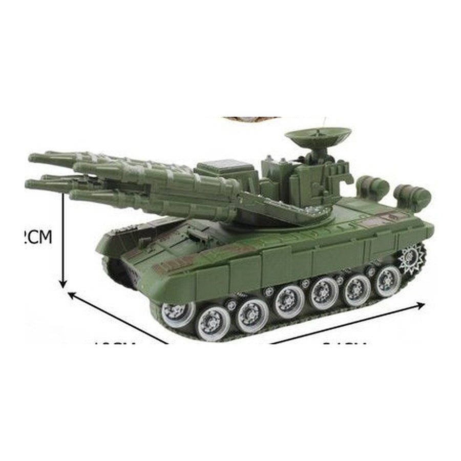 Tanque Telecomandado 4 Canais 28x12x12 CM - Verde