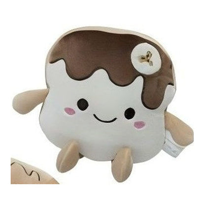 Peluche Kawaii Comida Divertida 20 Cm - Tosta com Nutella