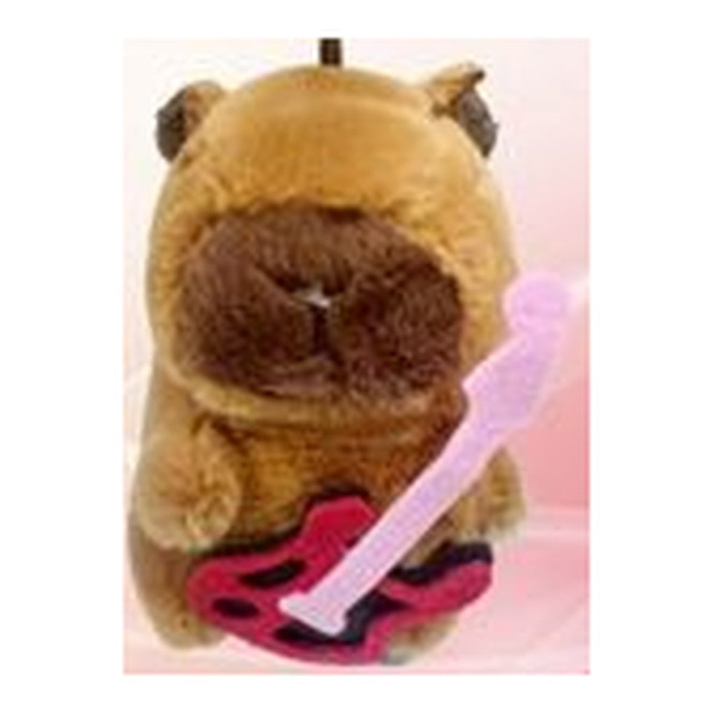 Peluche/Porta-Chaves Capivara - c/ Guitarra