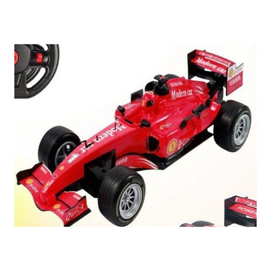 Carro de Fórmula 1 Telecomandado 1:12 com Volante e Mala - Vermelho