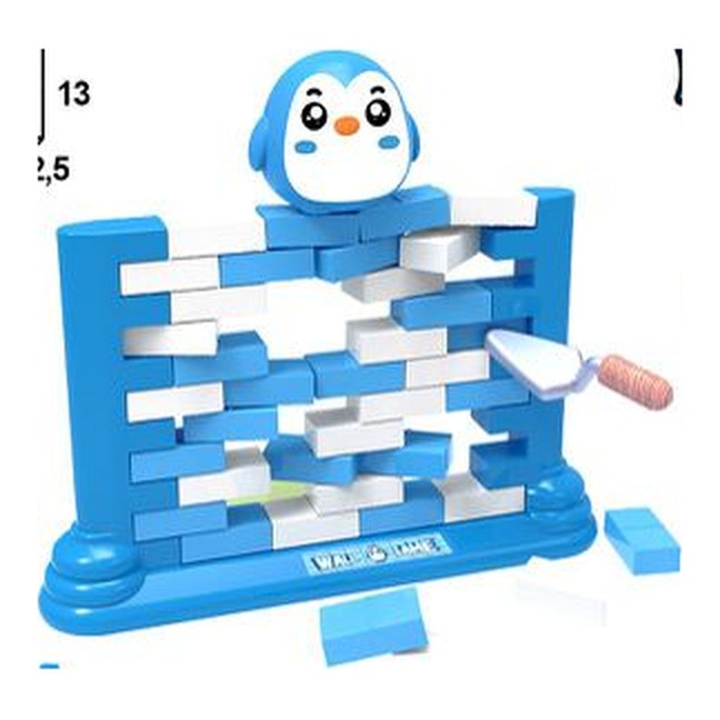 Jogo de Mesa - Pinguim Empurra a Parede - Azul