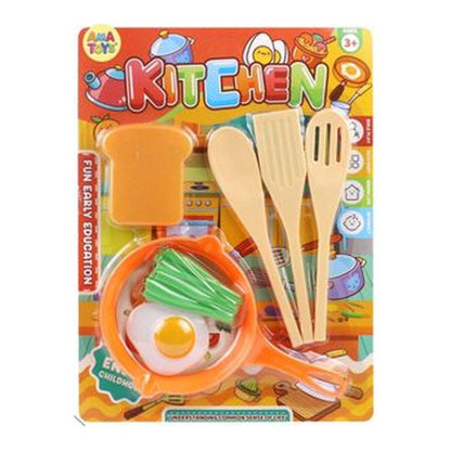 Acessórios para Cozinha Infantil 28x21Cm - Frigideira e Ovo