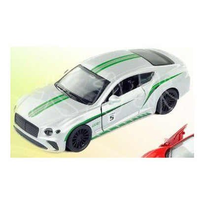 Bentley e Ferrari de Metal com Luz e Som em Caixa Expositora - Branco (Modelo 2)