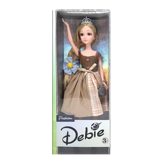 Boneca Debie 29 Cm Altura - Vestido Bege
