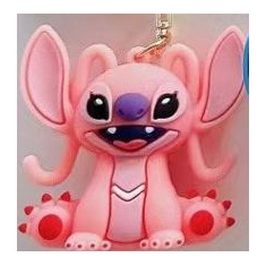 Porta-Chaves Stitch Sentado - Angel Coral