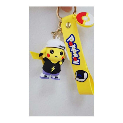 Porta-Chaves Pikachu com Chapéu I Love U - Camisola Preta