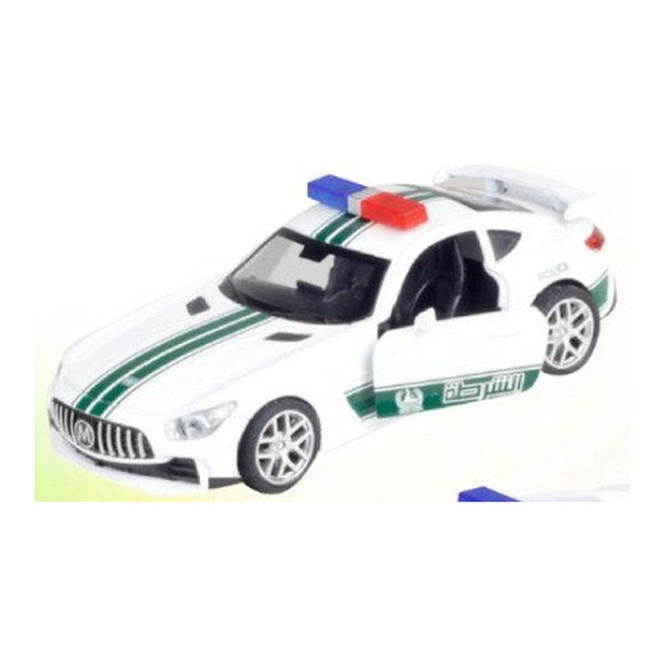 Mercedes GTR e McLaren Polícia de Metal de Recuo 1:32 - Modelo GTR