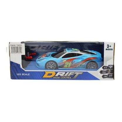 Carro Telecomandado 4 Canais 27x13x10 CM - Azul