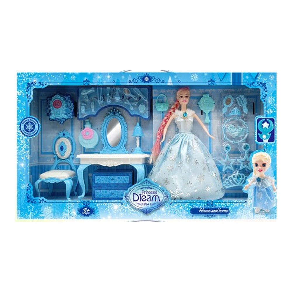 Boneca c/ Tocador de Joias - Vestido Branco