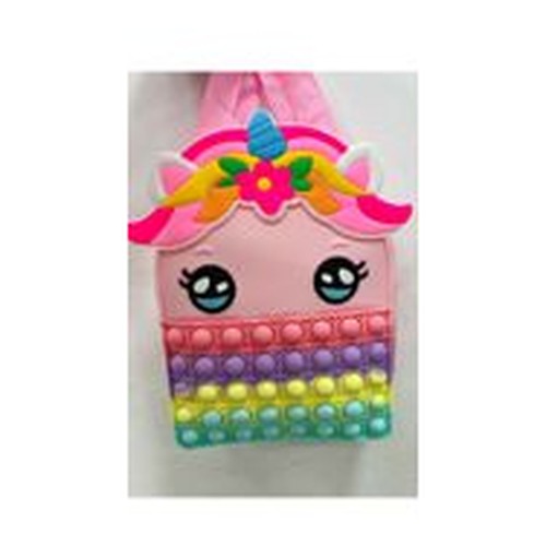 Bolsa Bubble Unicórnio - Rosa