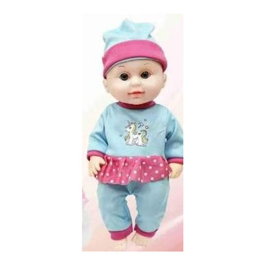 Boneco c/ Som 30 Cm Altura - Azul e Rosa