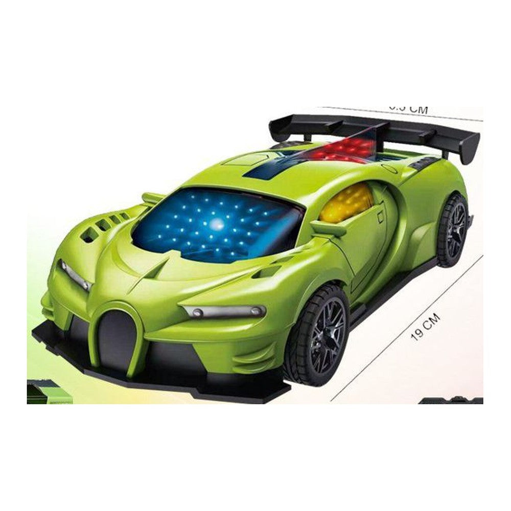 Carro de Corrida Telecomandado 1:20 4 Canais com Luzes 3D - Verde