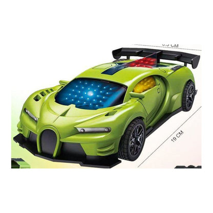 Carro de Corrida Telecomandado 1:20 4 Canais com Luzes 3D - Verde