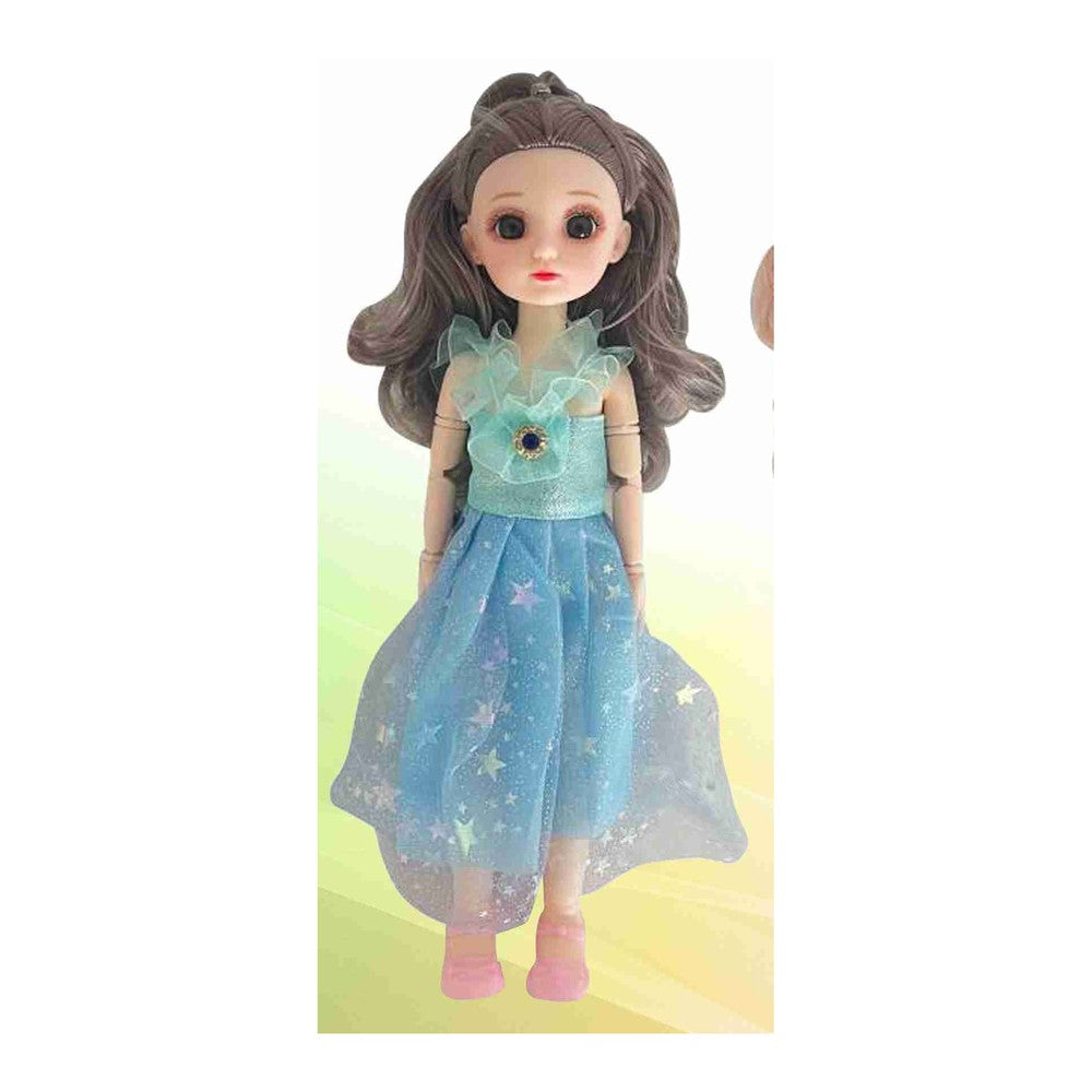 Boneca 30 Cm Altura - Azul