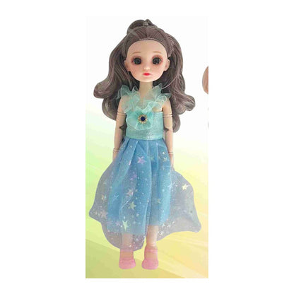 Boneca 30 Cm Altura - Azul