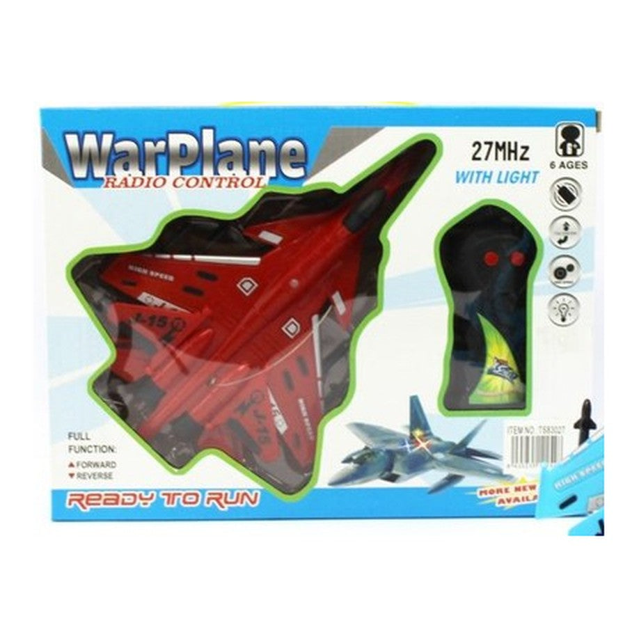 Avião Telecomandado 2 Canais 29x6x22 CM (Modelo 2) - Vermelho