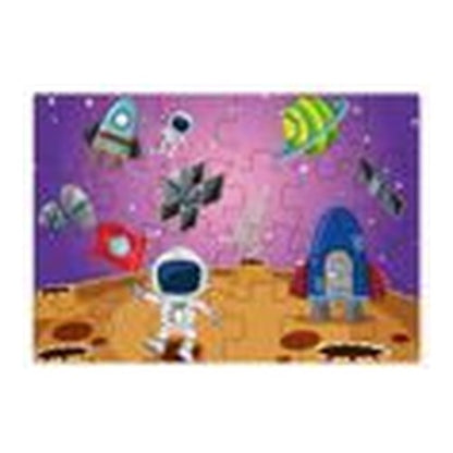 Puzzle Universo 24 peças - Astronautas na Lua