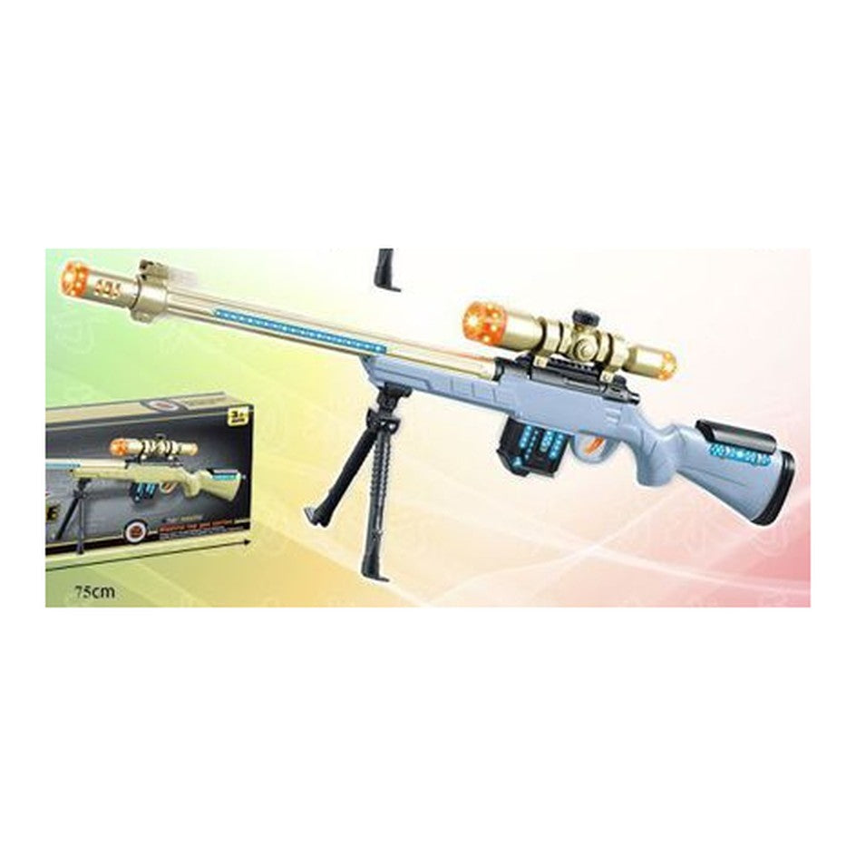 Pistola de Brincar c/ Luz e Sons - Azul