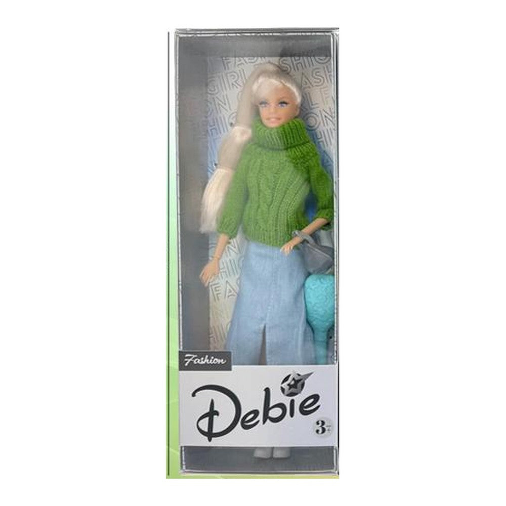 Boneca Debie Inverno 29 Cm Altura - Camisola Verde