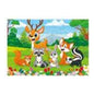 Puzzle Animais da Selva 24 peças - Veados e Guaxinins