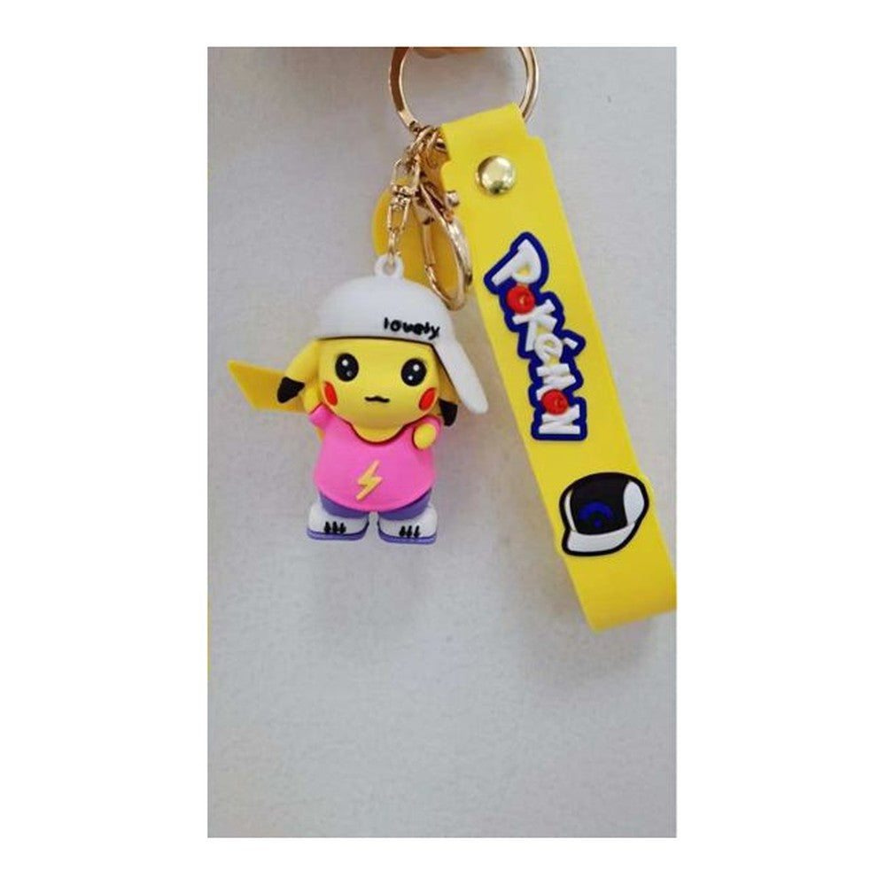 Porta-Chaves Pikachu com Chapéu I Love U - Camisola Rosa