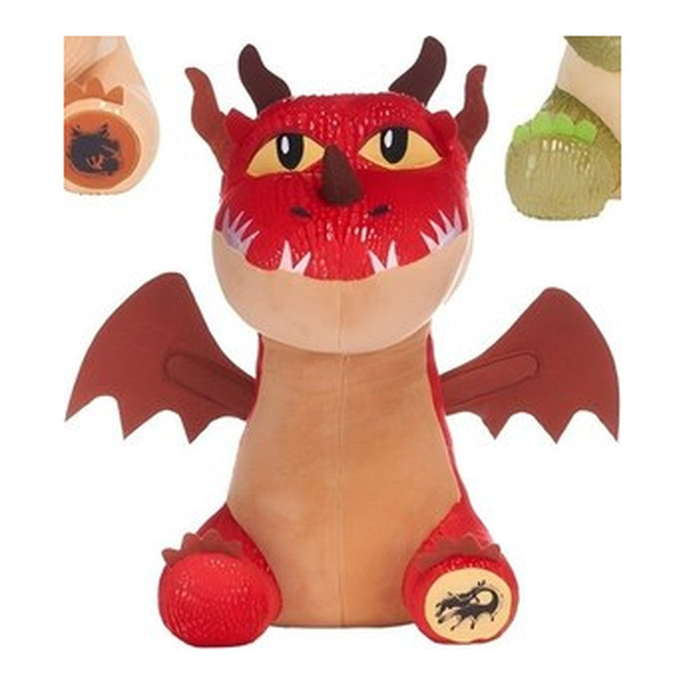 Peluche Como Treinares o Teu Dragão Coleção de 5 Modelos 25 cm - Vermelho