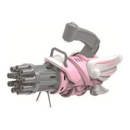 Pistola Automática de Bolhas de Sabão c/ Luz e Som - Rosa