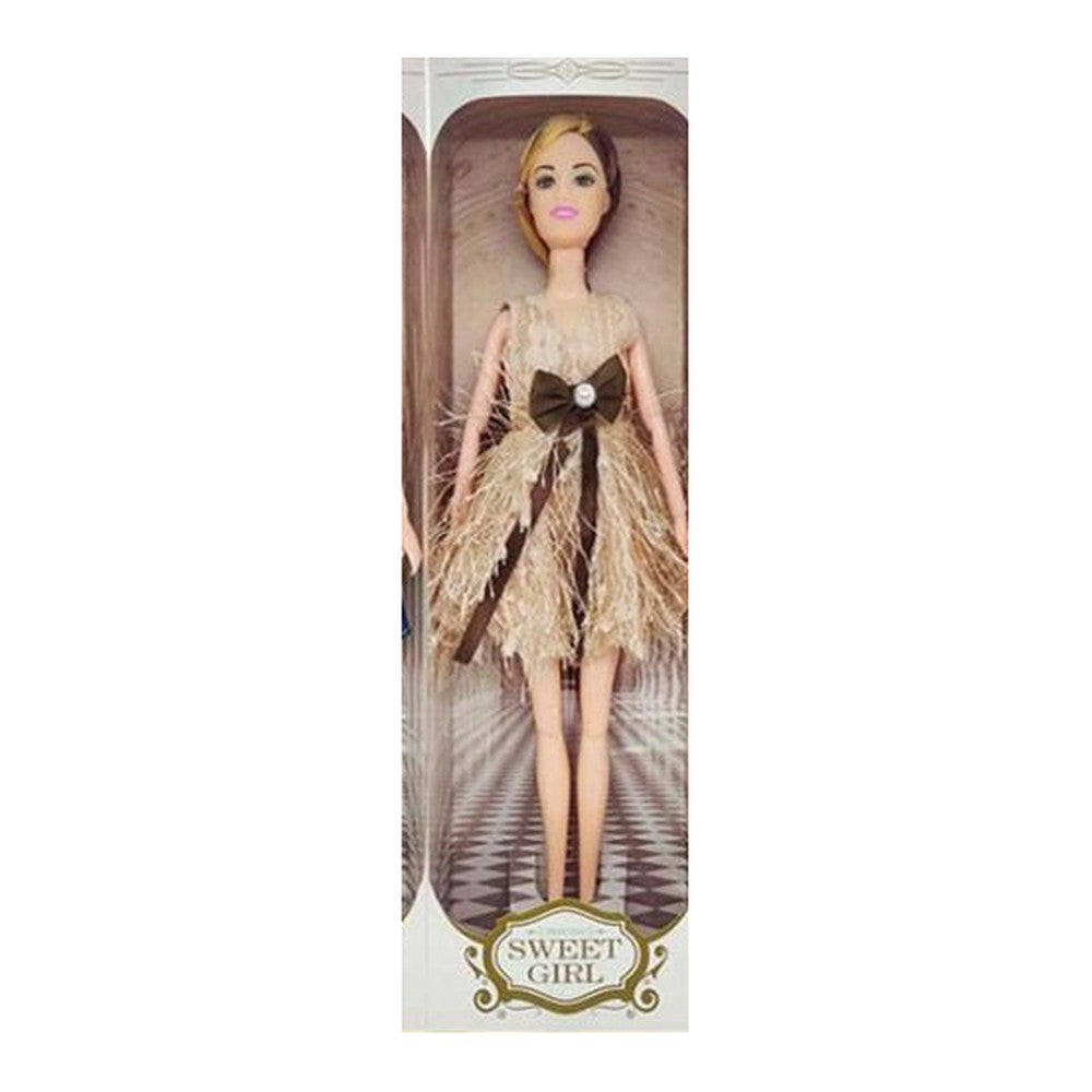 Boneca Fashion 30 Cm Altura - Vestido Franjas