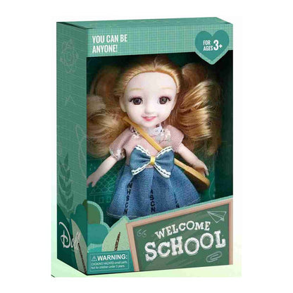 Boneca Escolar 15 Cm Altura - Ganga