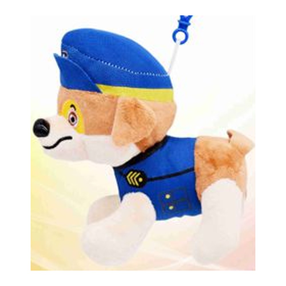 Peluche/Porta-Chaves Patrulha Pata 13.2CM - Azul