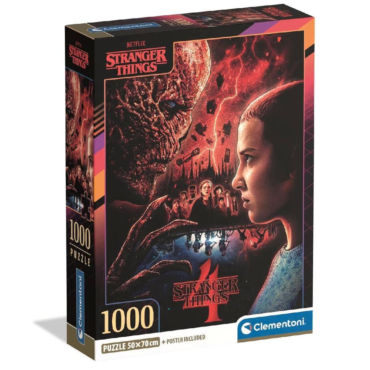 Jogo Clementoni puzzle 1000 pçs Stranger Things S04 II